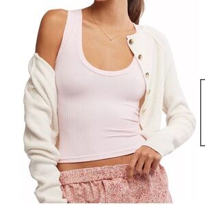 Free people intimately Clean Slate Tank Top (pink)